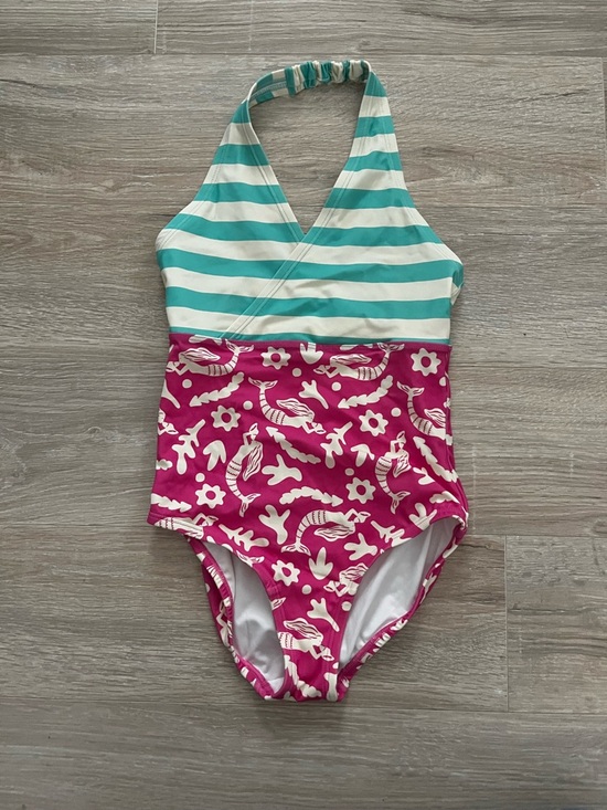 Hanna Andersson Other - Hanna Andersson Girl’s Halter One Piece Swimsuit Merry Mermaids Mixie - Size 10